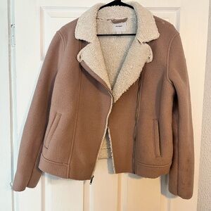 Old Navy Women's Mauve Sherpa-Lined Jacket